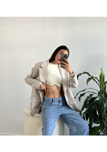Taş Oversize Blazer Ceket 24022