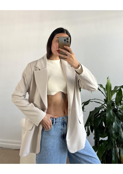 Taş Oversize Blazer Ceket 24022 fiyatları