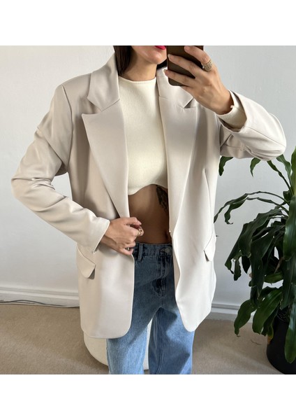 Taş Oversize Blazer Ceket 24022 fırsatları