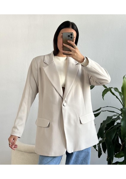 Taş Oversize Blazer Ceket 24022 indirimleri
