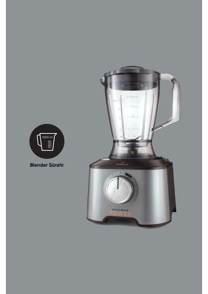 Mastermaid Power Multifunctional 10 In 1 Mutfak Robotu Gri 2 Kademeli 50 Hz / 60 Hz Plastik R