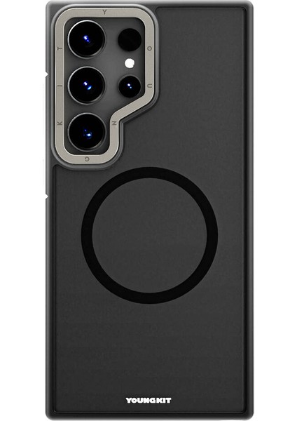 Galaxy S24 Ultra Uyumlu Kılıf Rock Sand Serisi Kapak Siyah