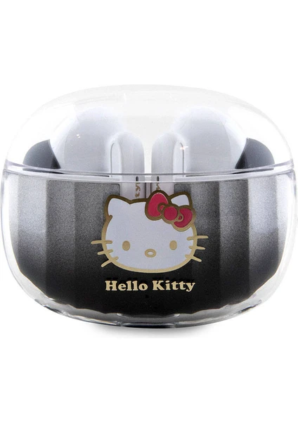 Hello Kitty Tws Kulak Içi Bluetooth Kulaklık Orjinal Lisanslı Renk Geçişli Dizayn V5.3 Siyah