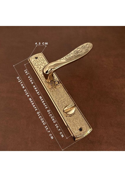 Özen Handles Imza Titanyum ZK19 Zamak Aynalı Wc Banyo Kapı Kolu Sağ Basar 1 Takım modelleri
