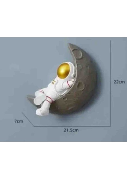 Astronot 3'lü Dekoratif Obje ve Biblo (22CM )