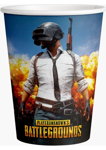 Pubg Parti Malzemeleri Karton Bardak 8 Li
