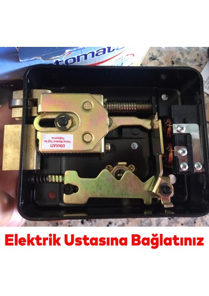 Uzun Barelli Trajlı Elektrikli Otomatik Kilit Anahtarlı Apartman Dış Demir Kapı Otomatı 70 mm