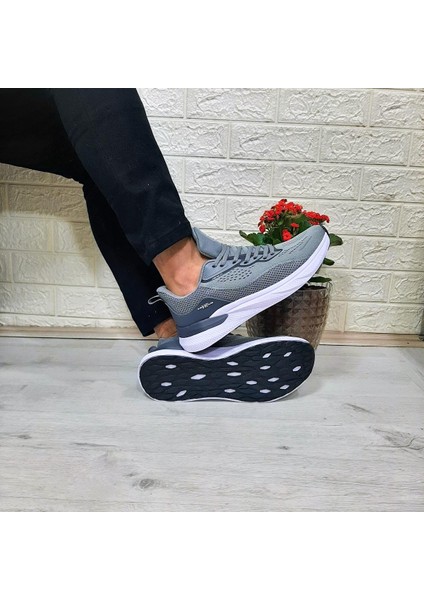 M.p 1603 Gri Renk Rahat Koşu Erkek Spor Ayakkabı