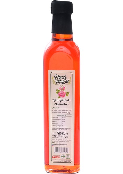 Gül Suyu Konsantre 500 ml