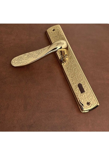 Özen Handles Imza Titanyum ZK19 Zamak Aynalı Oda Kapı Kolu 1 Takım