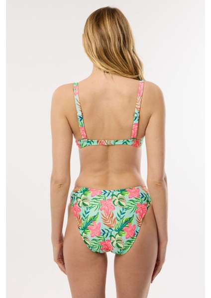40628 Yeşil Desenli Toparlayıcı Bikini Takımı fiyatları