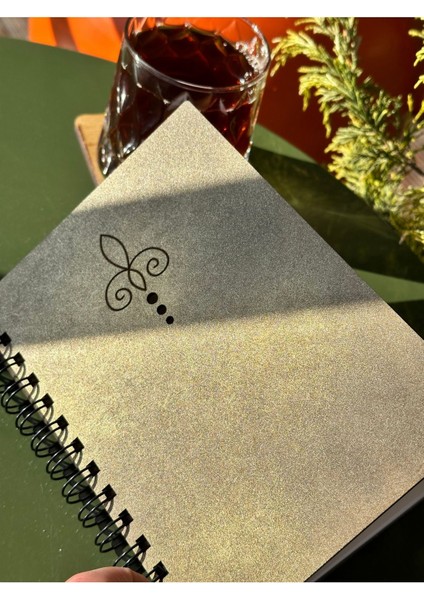 Isminize Özel Ahşap Kapaklı Ajanda Defter Günlük Spiralli Ahşap Kapaklı Defter Anı Defteri