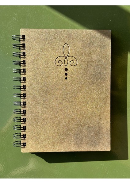 Isminize Özel Ahşap Kapaklı Ajanda Defter Günlük Spiralli Ahşap Kapaklı Defter Anı Defteri