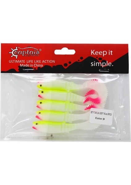 3571 Taifun Soft 10CM 5gr Silikon Yem No:9 (5li Paket)