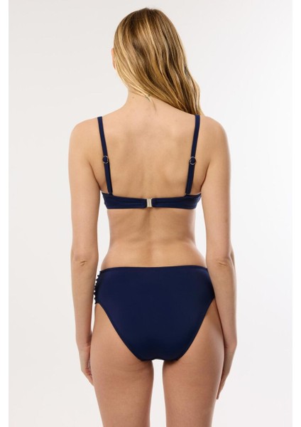 40705 Lacivert Toparlayıcı Bikini Takımı