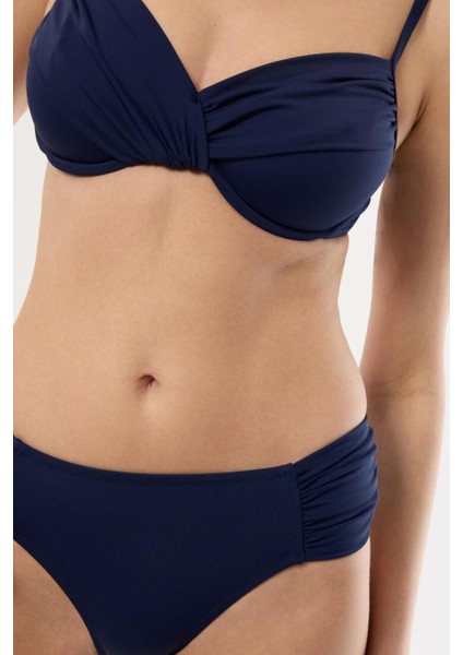 40705 Lacivert Toparlayıcı Bikini Takımı