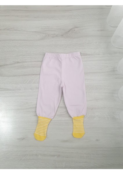 Lila Renkli Çoraplı Pijama Altı