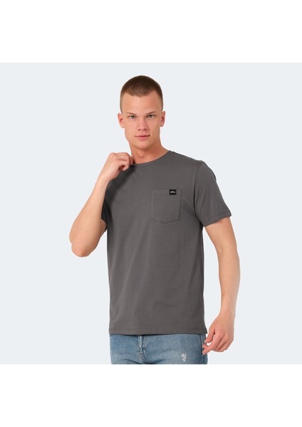 VESELA Erkek Tişört Koyu Gri modelleri