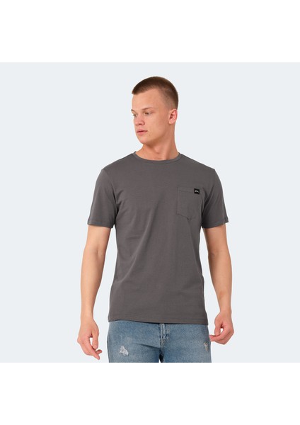 VESELA Erkek Tişört Koyu Gri fırsatları