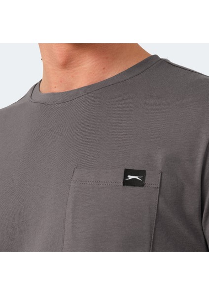 VESELA Erkek Tişört Koyu Gri indirimleri