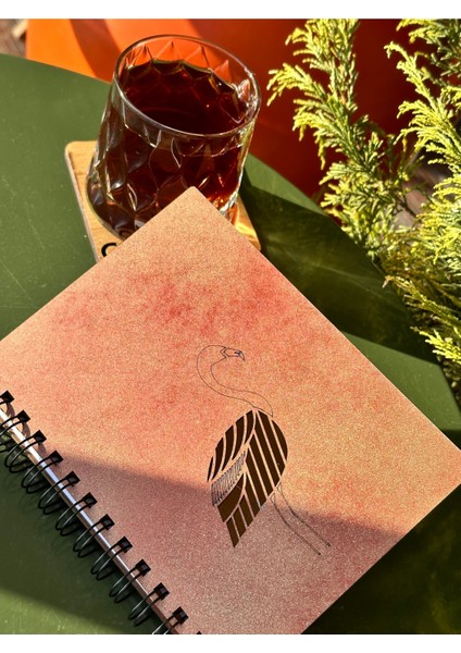 Isminize Özel Ahşap Kapaklı Ajanda Defter Günlük Spiralli Ahşap Kapaklı Defter Anı Defteri