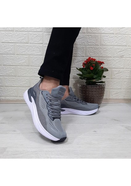 M.p 1603 Gri Renk Rahat Koşu Erkek Spor Ayakkabı