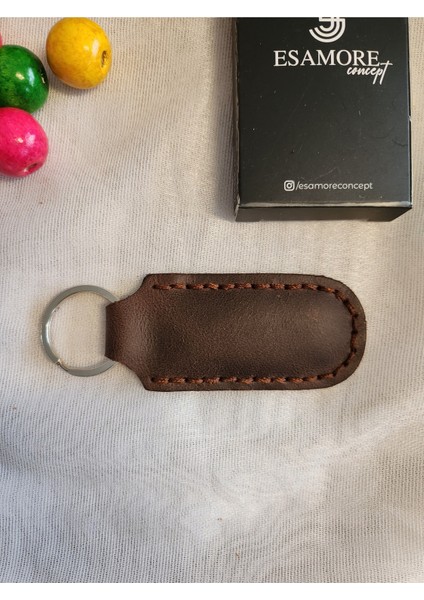 Kahverenginde Hakiki Deri Dikişli Anahtarlık, Aksesuar, Dikişli Dolgulu fiyatları