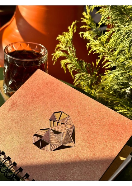 Isminize Özel Ahşap Kapaklı Ajanda Defter Günlük Spiralli Ahşap Kapaklı Defter Anı Defteri