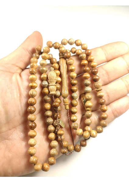 Mustafa Uysal Usta Eseri Imzalı Kay Tule Ağacı Namaz Tesbihi Sertifikalı 4674 fırsatları