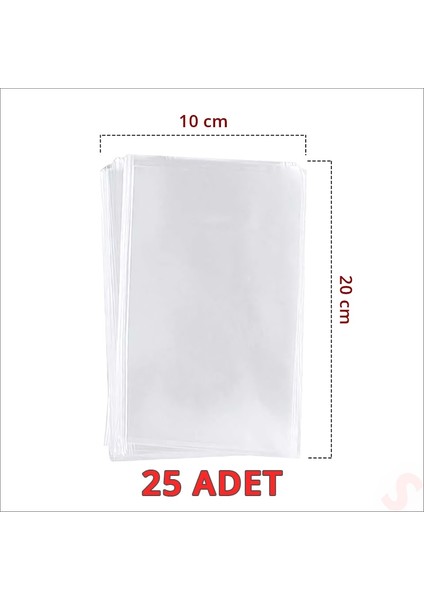 Kurabiye ve Şeker Poşeti 20CM x 10CM - 25 Adet