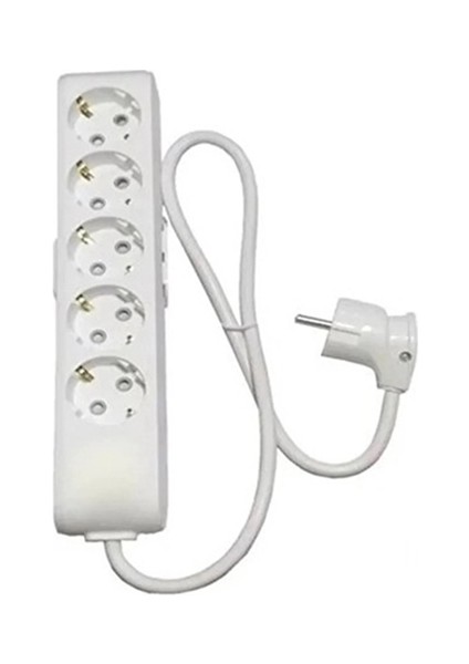 Multi-Let 5'li 5 Metre Topraklı Çocuk Korumalı Grup Priz (3x2.5 Ttr Tam Bakır Kalın Kablolu)