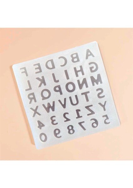 Epoksi Alfabe Sayı Silikon Kalıbı
