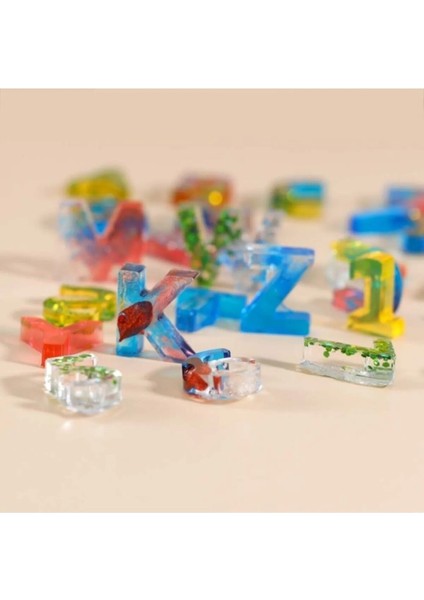 Epoksi Alfabe Sayı Silikon Kalıbı modelleri