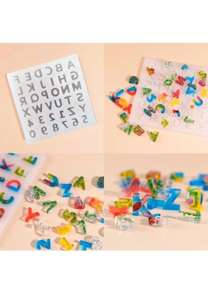 Epoksi Alfabe Sayı Silikon Kalıbı fırsatları