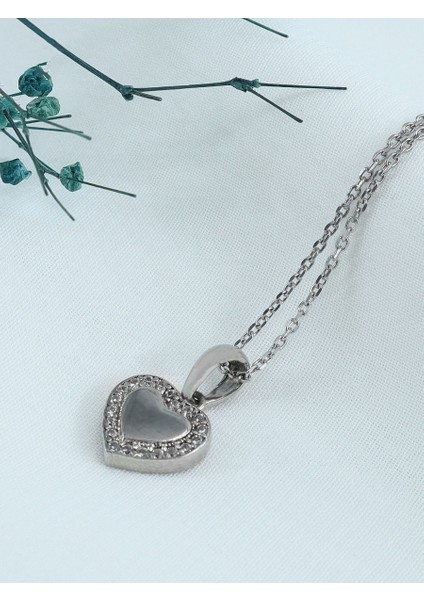 Mini Taşlı Kalp Kolye fiyatları