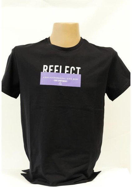 Erkek Baskılı Bisiklet Yaka Tişört Cdr 4039