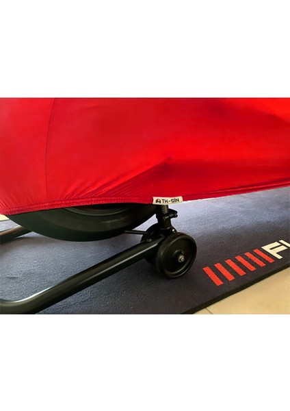 Ultra Shop Yukı Yk 150-G Üstad Kırmızı Kumaş Motosiklet Brandası Logo Baskılı Penye Kumaş Motosiklet Branda modelleri