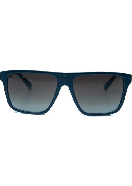 L 6027S 410 57 Unisex Kare Mavi Kemik Güneş Gözlüğü
