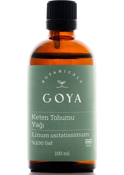 Keten Tohumu Yağı - 100 ml - Soğuk Sıkım - %100 Saf ve Doğal