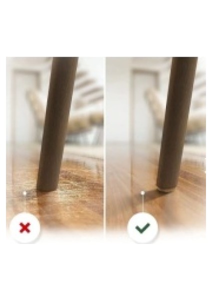 Zemin Koruyucu 35X35 mm Parlak Beyaz EVA Keçe, Ses ve Çizik Önleyici Siyah Mobilya Keçesi 2 Adet fiyatları