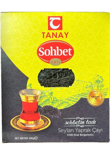 Sohbet Bergamotlu Ithal Seylan Yaprak Çayı 400 gr