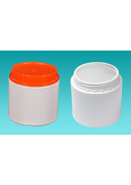 Hdpe, Kapaklı Plastik Kavanoz - 250 ml