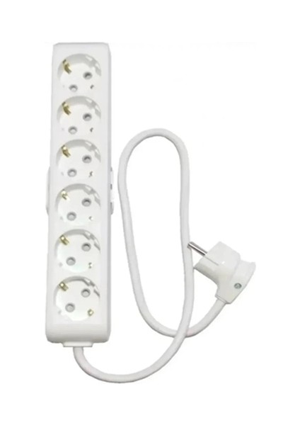 Multi-Let 6'lı 4 Metre Topraklı Çocuk Korumalı Kablolu Grup Priz