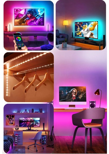 Telefon Kontrollü Tv Arkası Rgb Şerit LED