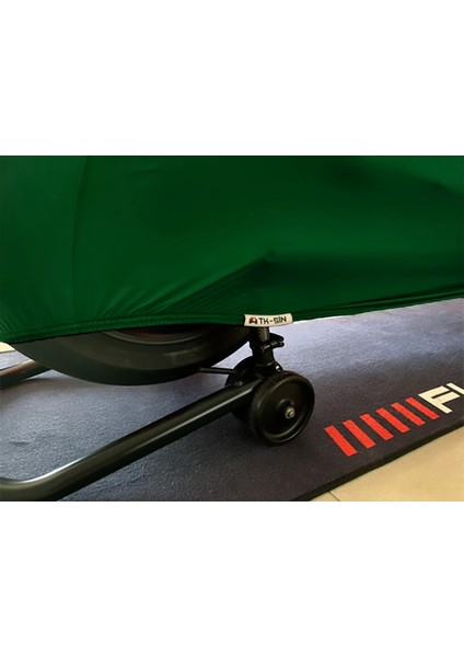 Ultra Shop Yukı YK100-7 Paşa Yeşil Kumaş Motosiklet Brandası Logo Baskılı Penye Kumaş Motosiklet Branda modelleri