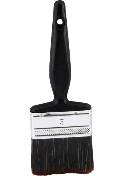 Yağlı Boya Fırça No: 3 Resim Ressam Fırçası Hobi Sanat Duvar Metal Ahşap Boyama Plastik Saplı modelleri