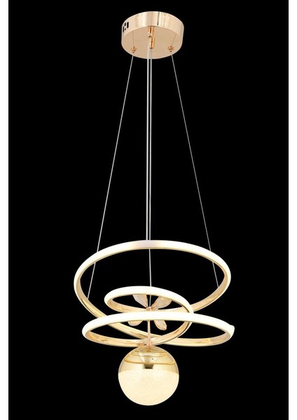 Istanbul Avize Keaos Gold 3 Renk Kumandalı Ledli Kristal Taşlı Lüx Avize modelleri