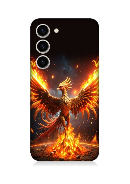 Samsung Galaxy S23 Uyumlu Anka Kuşu Uyanıyor Desenli Silikon Kılıf