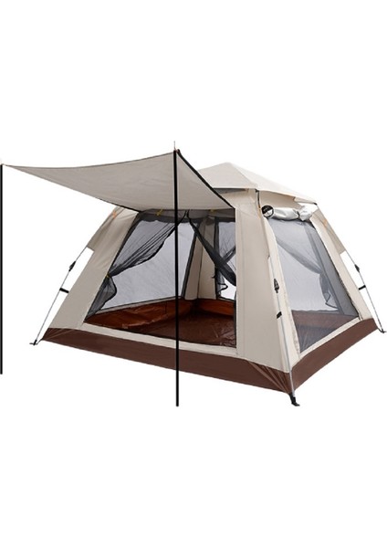 Tam Otamatik Tenteli 4 Kişilik Kamp Çadırı Portatif Anti-Uv Yağmur Geçirmez Kolay Ölçü 215X215X145CM