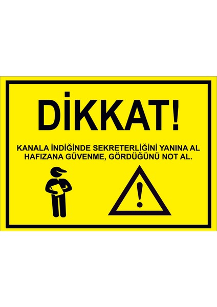 Realreklamdayiz Kanala Indiğin Anda Sekreterliğini Al Uyarı ve Yönlendirme